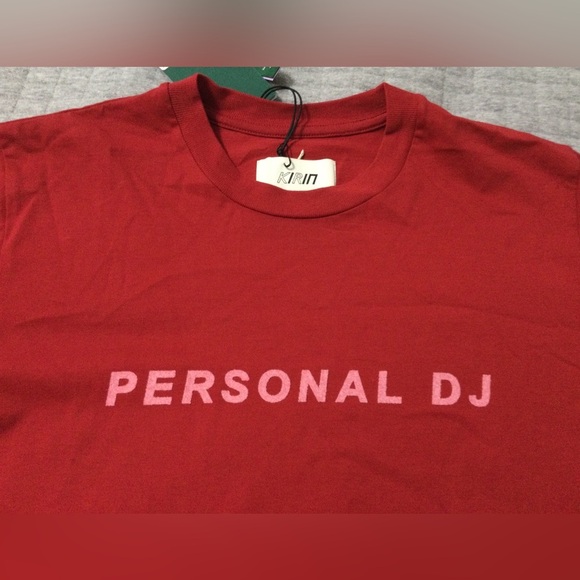 Kirin Personal DJ Red Cotton Designer Tee Women’s Size M - Picture 3 of 9